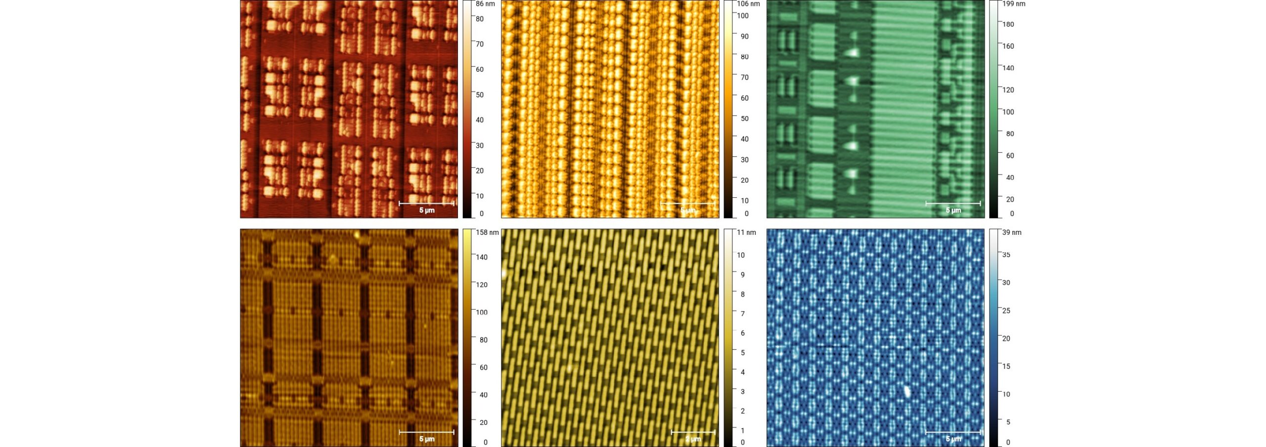 Patterned test wafer